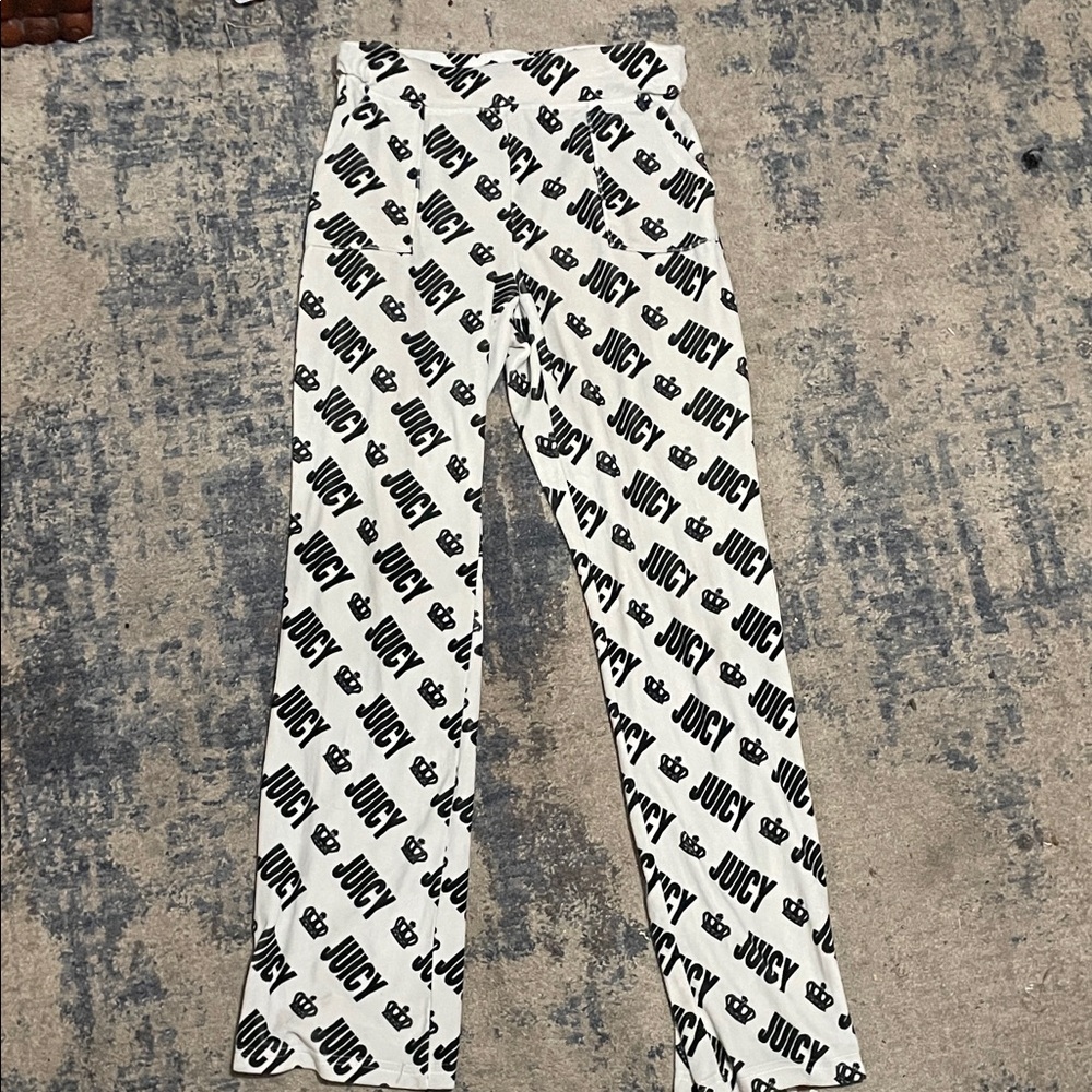 Juicy Couture Monochrome Logo Print Pants